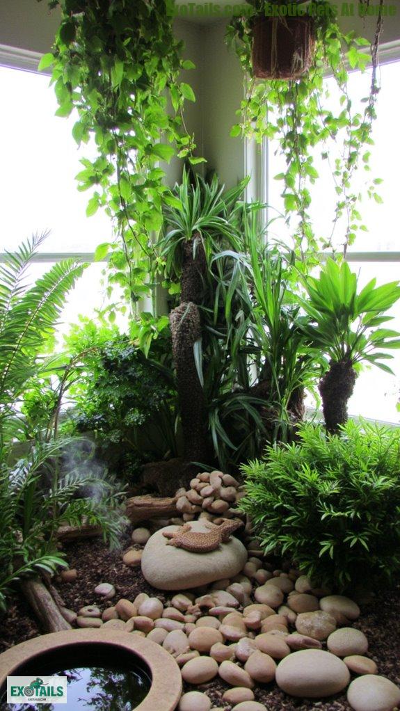 live plants enhance pet environments