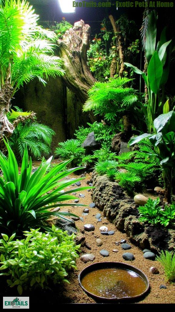 live plants enhance reptile habitat