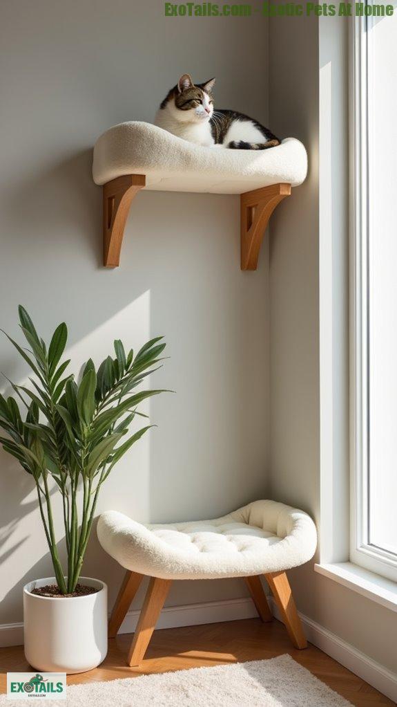 luxurious feline corner perches