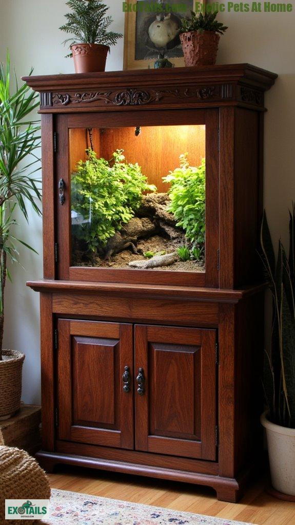 luxurious reptile habitat cabinets
