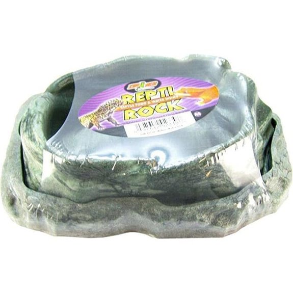 Zoo Med Combo Reptile Rock Food and Water Dish Medium