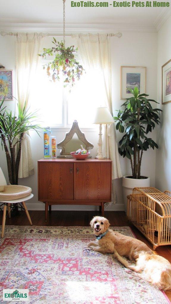 mid century pet storage designs
