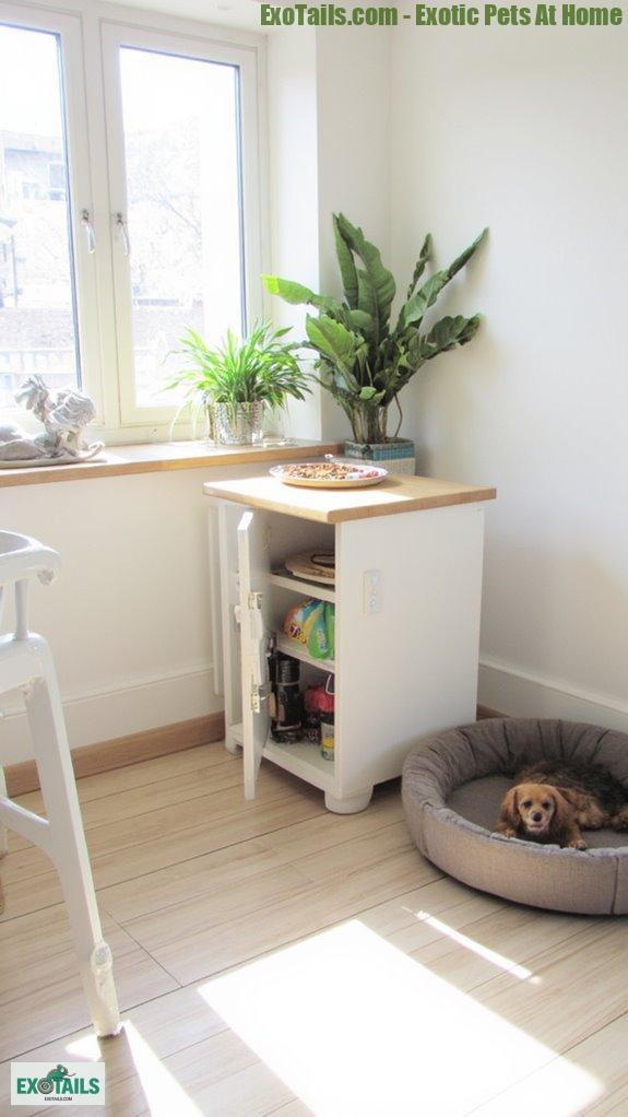 minimalist pet feeding solutions