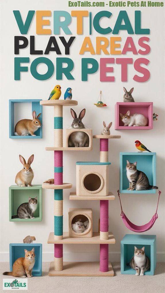 mixed species vertical play areas