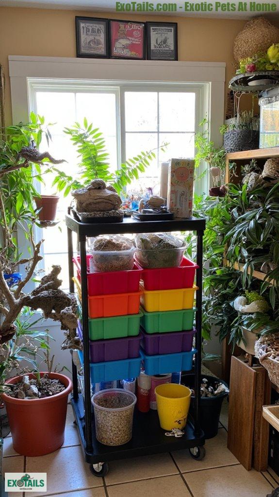 mobile carts for organization