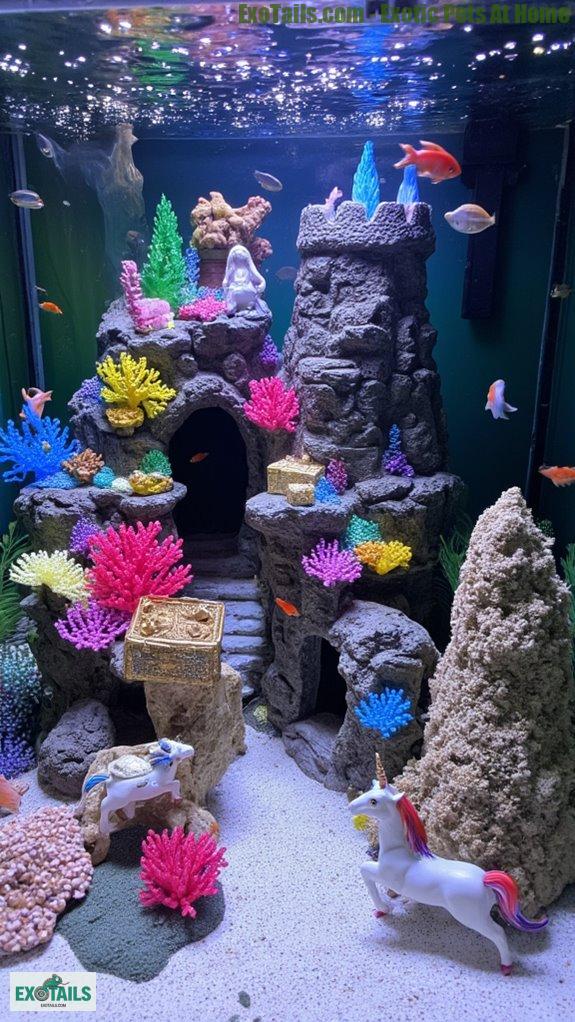 mythical creatures aquarium theme