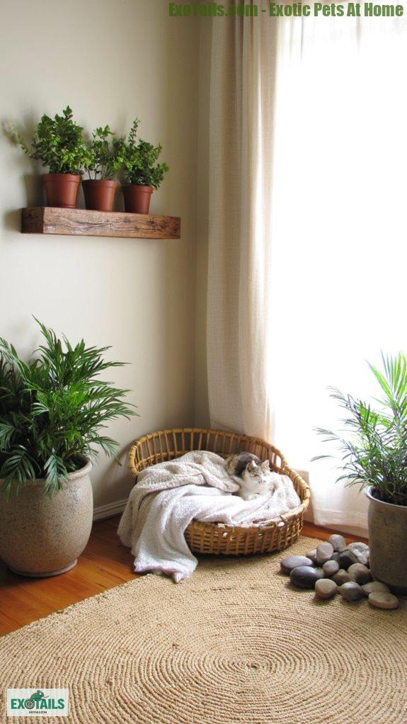 natural pet room elements
