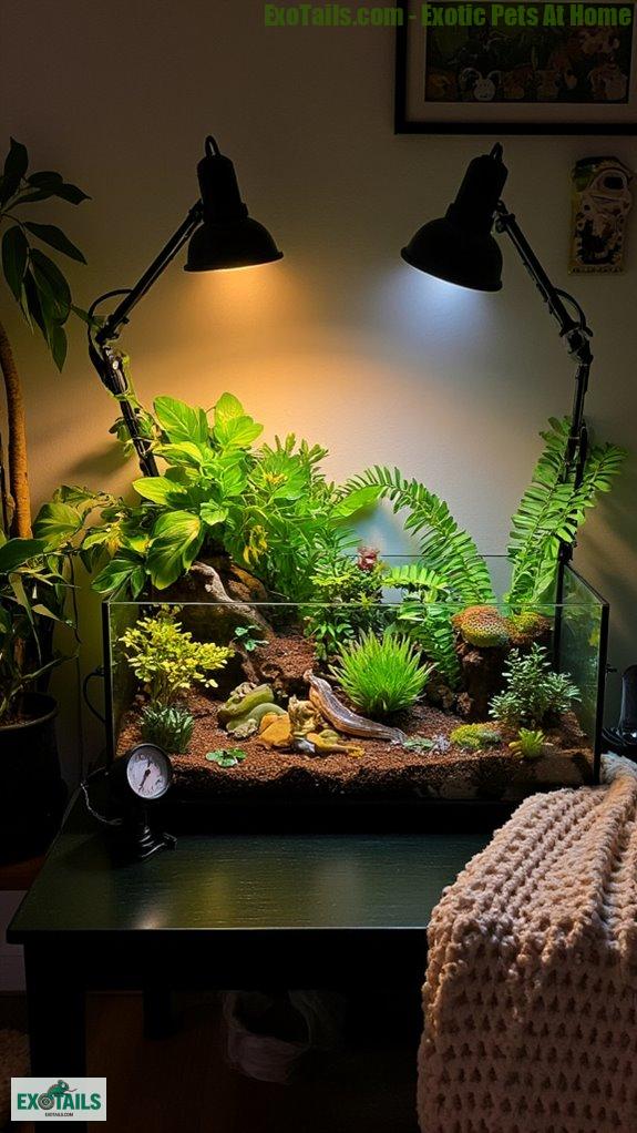 optimizing terrarium light sources