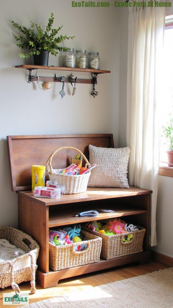 organized pet supply solutions