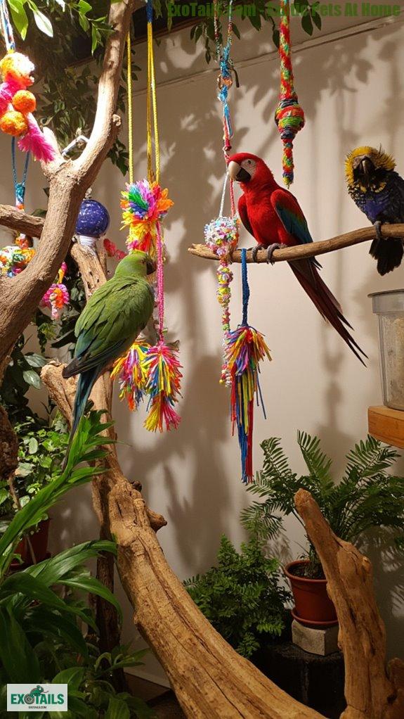 parrot toy enrichment fun