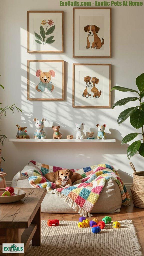 personalized pet area decor