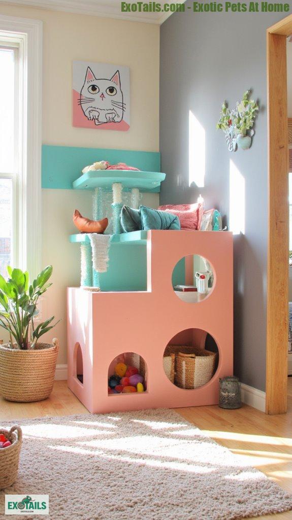personalized playful cat decor