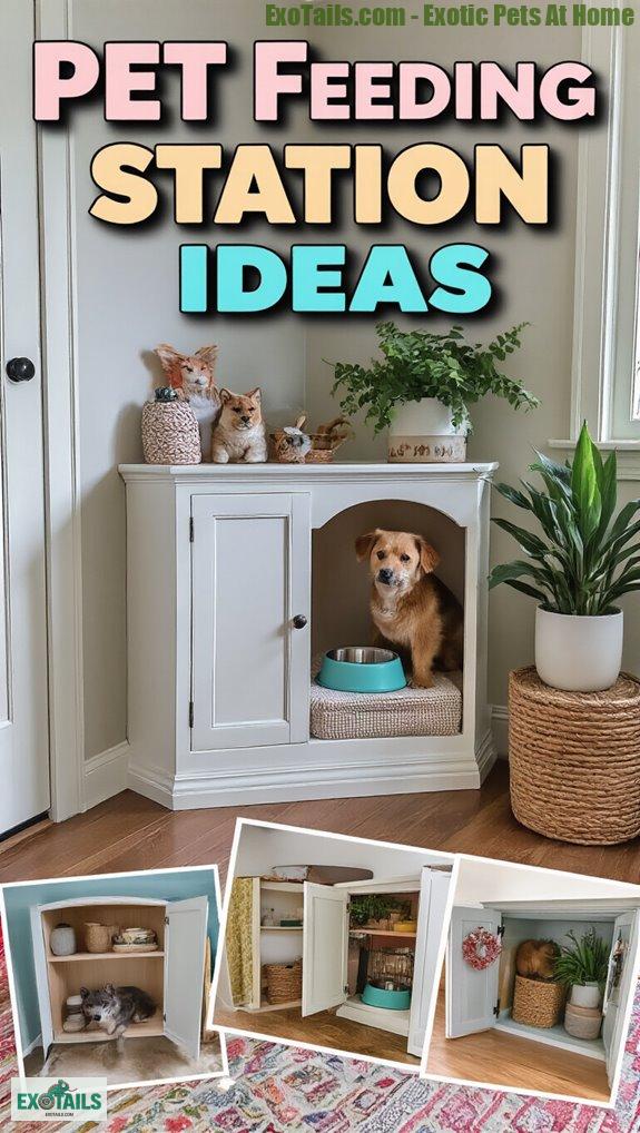 pet feeding station ideas