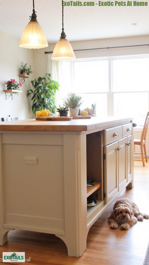 pet friendly kitchen design solution