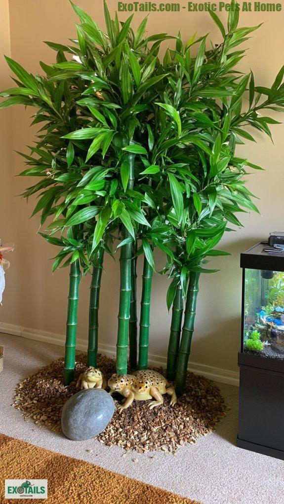 polyester bamboo for frogs