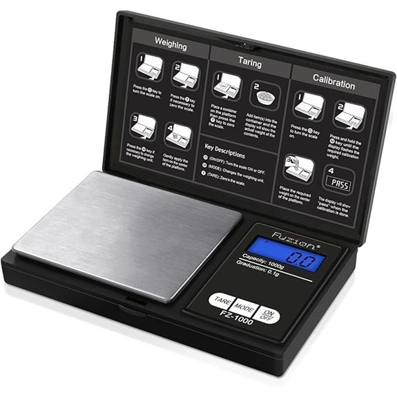 Fuzion Pocket Gram Scale 1000g/0.1g Portable