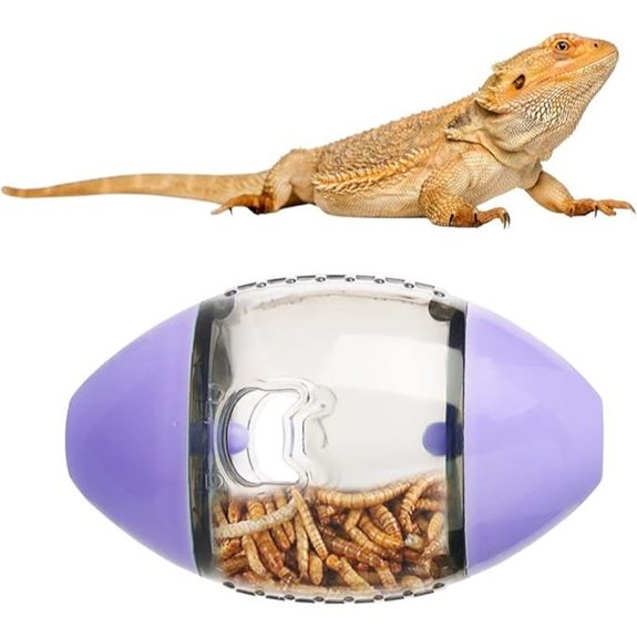 purple enrichment toy reptile