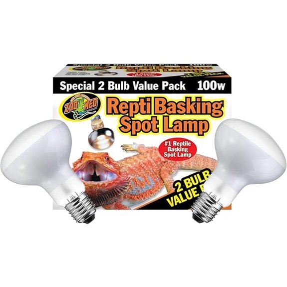DBDPet Reptile Basking Spot Heat Lamp 2-Pack