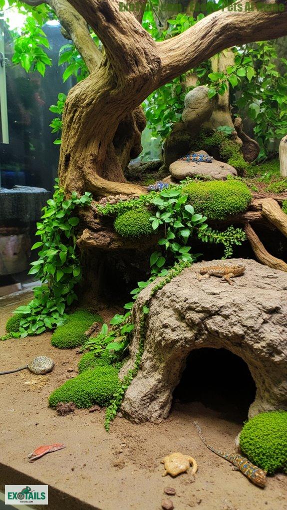 reptile habitat climbing structures