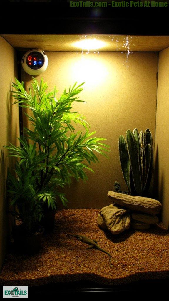 reptile habitat heat management