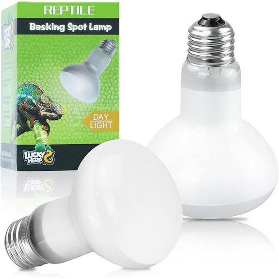 LUCKY HERP 100W Reptile Heat Lamp Bulbs (2 Pack)
