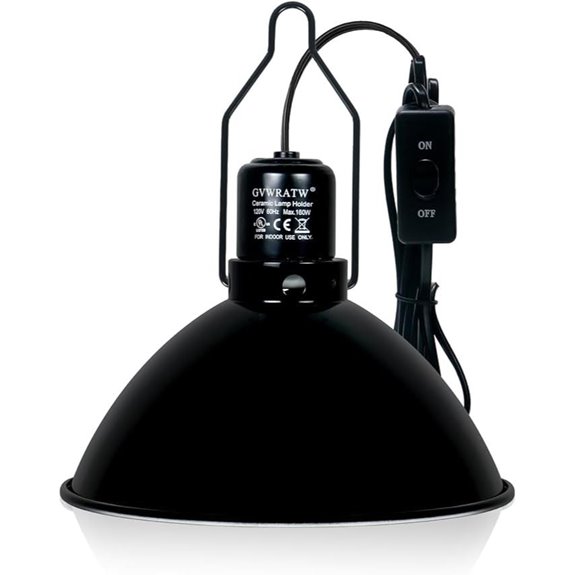 8.5 Lamp Dome for Reptile Heat Lamps (E26)