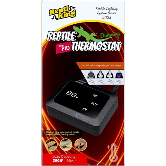 Reptile Dimming Thermostat for Heat Lamps and Emitters