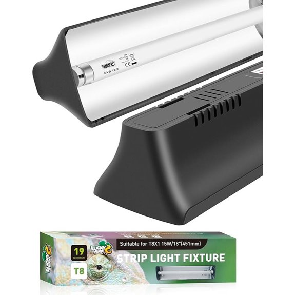 LUCKY HERP T8 Reptile Light Fixture Kit 15W