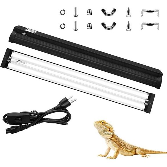T8 UVB Reptile Light Fixture Kit (15W)