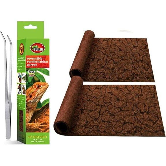 2PCS Reptile Carpet 20 Gallon Terrarium Liner (30x12in)