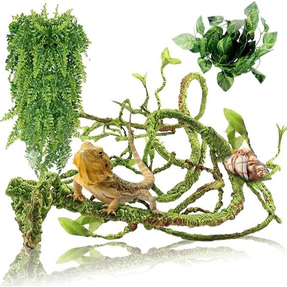 Hamiledyi Reptile Vine Terrarium Decoration for Bearded Dragon