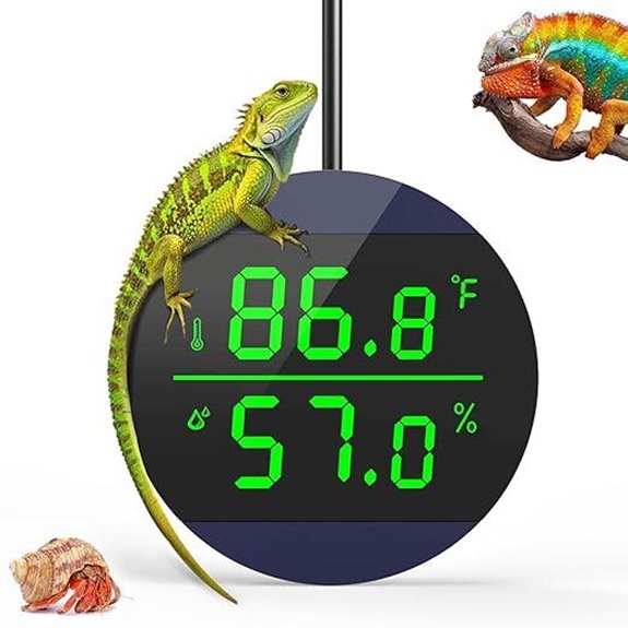 QZQ Reptile Thermometer & Humidity Gauge (Blue)