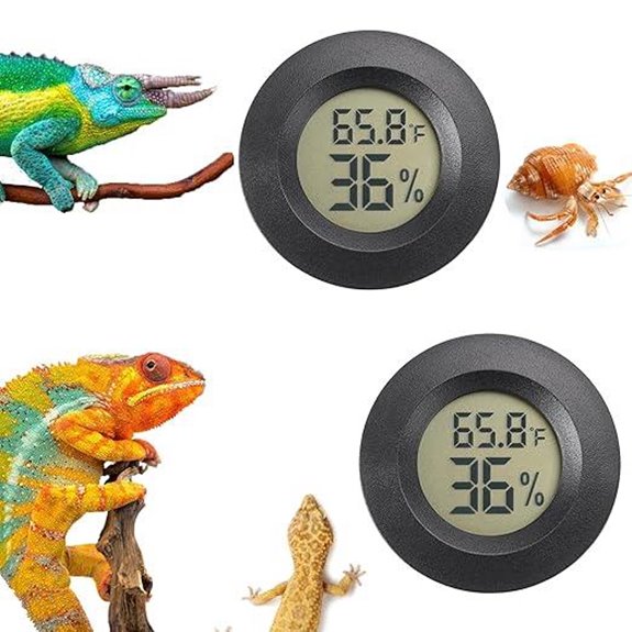 Digital Reptile Thermometer & Humidity Gauge (2pc)