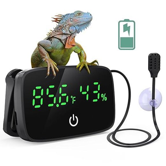 PAIZOO Reptile Thermometer Hygrometer with USB Cable