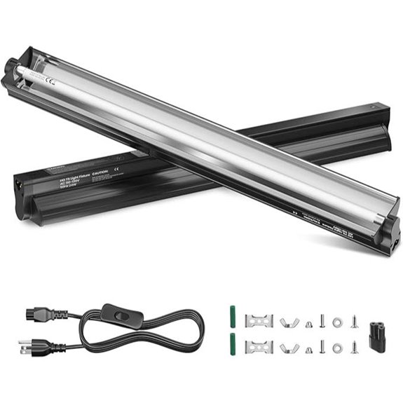 GlowUp 24W T5 UVB Reptile Light Fixture Kit