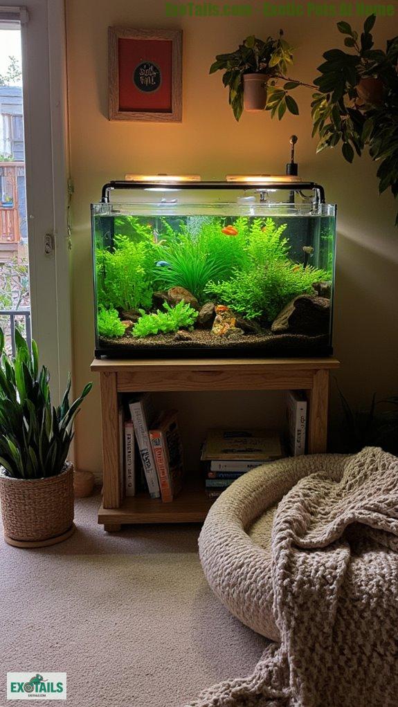 rustic wooden nano tanks