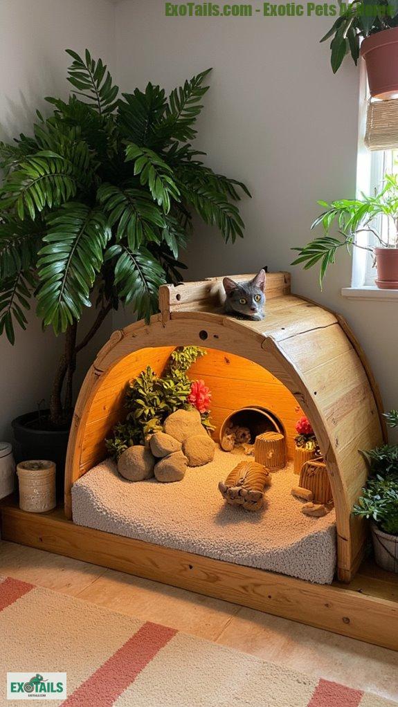 safe stimulating pet hideaways