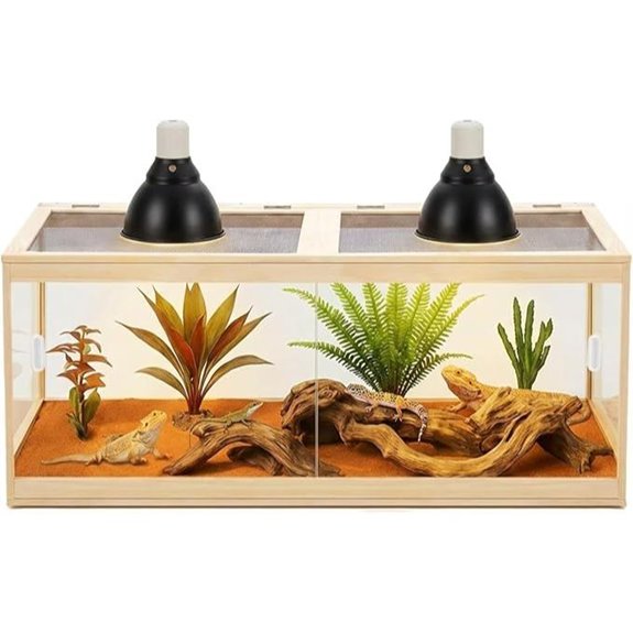 Bearded Dragon Tank with Sliding Door 79 Gallons