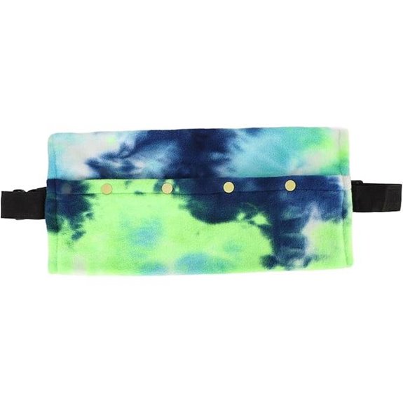 Reptile Sling Carrier for Small Animals (Blue/Green)