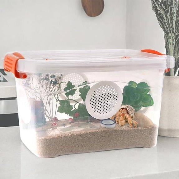 Reptile Breeding Box for Small Creatures 11x7.8x6.7