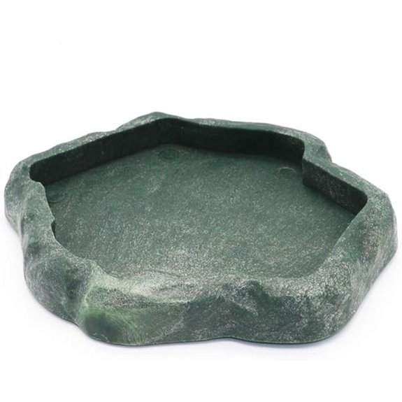 SLSON Small Reptile Feeder for Lizard Gecko Dragon Green