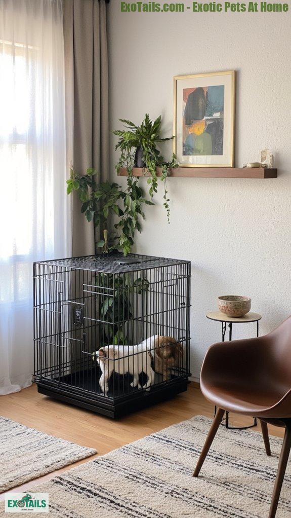stylish and durable pet cage