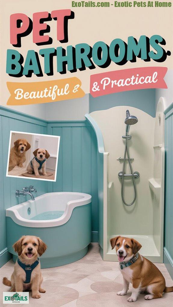 stylish and functional pet bathrooms