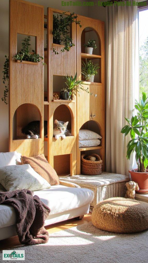 stylish cat friendly room dividers