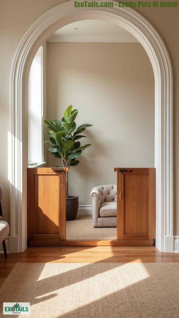 stylish dog gate integration