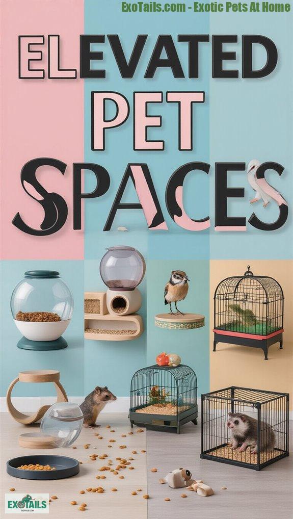 stylish elevated pet stations