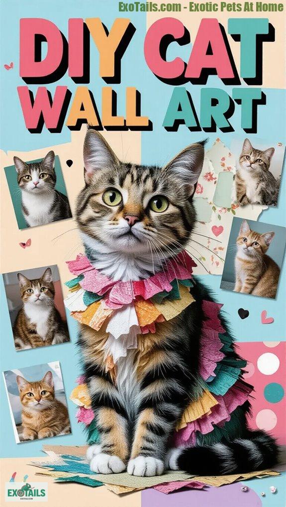 stylish feline wall decor