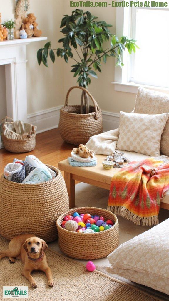 stylish functional decorative baskets