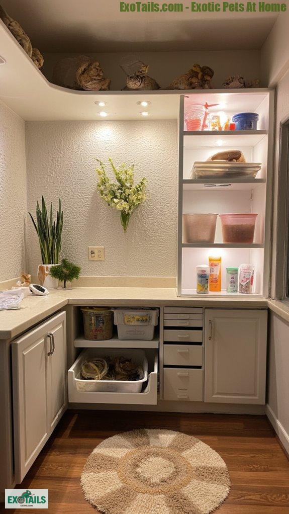 stylish functional reptile storage