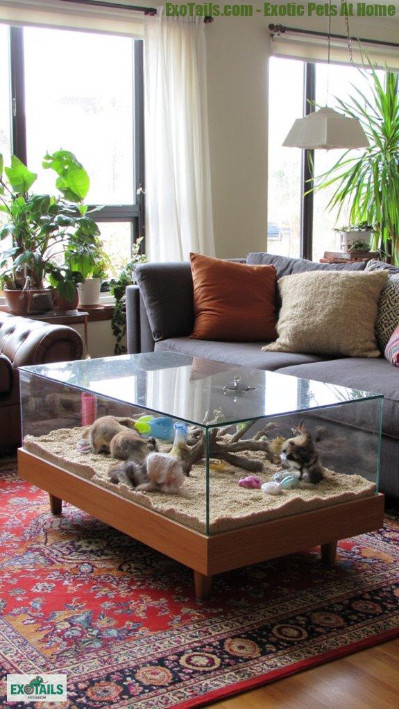 stylish integrated animal enclosures